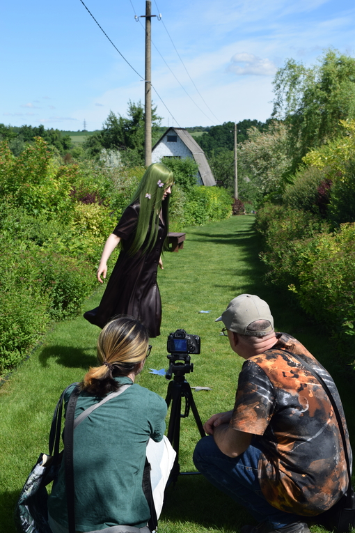 Maya Clars, Otherworldly Realms, music video, backstage