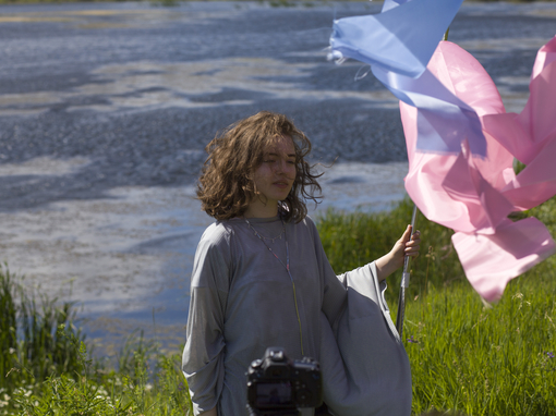 Maya Clars, Parachute, music video, backstage