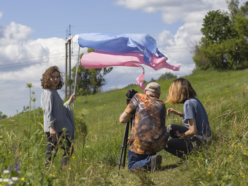 Maya Clars, Parachute, music video, backstage