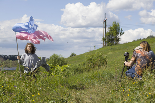 Maya Clars, Parachute, music video, backstage