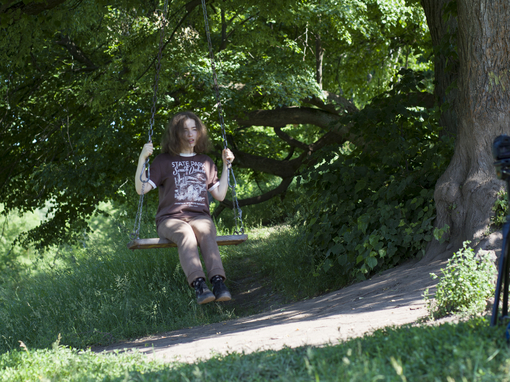 Maya Clars, Fall Into the Unknown, music video, backstage
