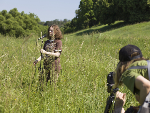 Maya Clars, Fall Into the Unknown, music video, backstage