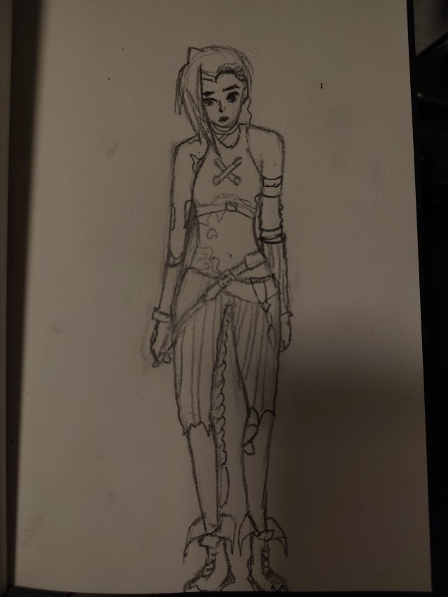 #drawing without rush #drawing #arcane #jinx #vi #jinx and vi 